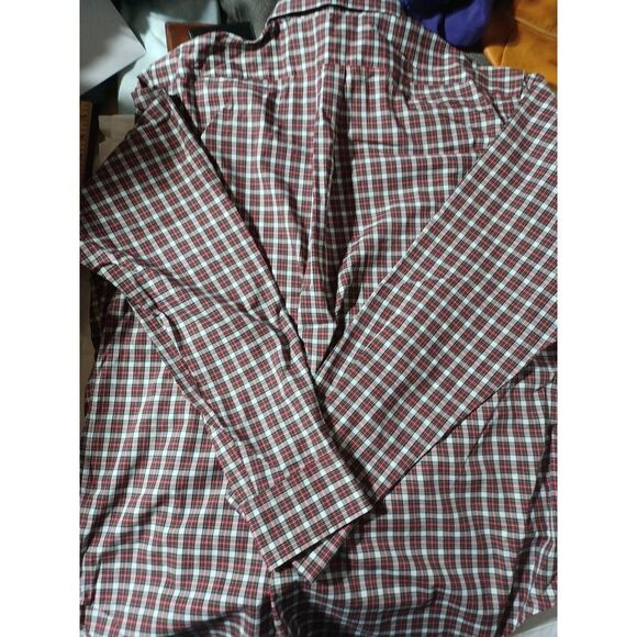 Lauren Ralph Lauren Plaid No Iron BD Shirt Large All Cotton‎ 16 34/35 - Picture 4 of 4